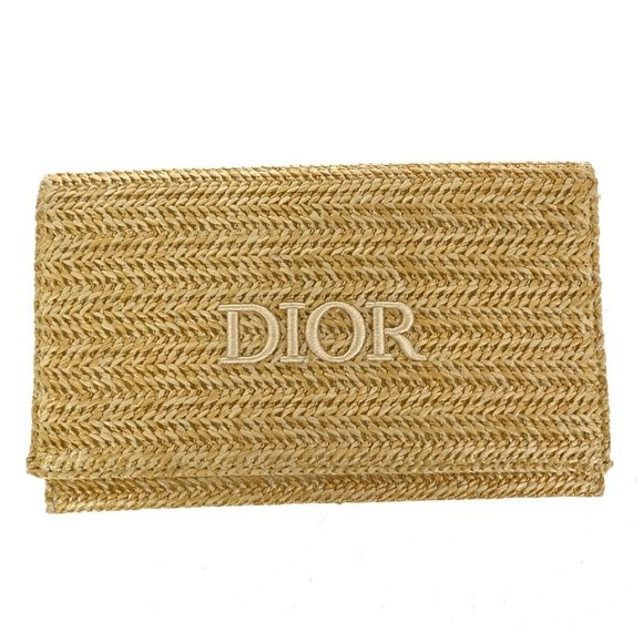 CHRISTIAN DIOR BEAUTY CD Logo Cosmetic Pouch Towel Set Canvas Cotton 02GA833 - Picture 11 of 12